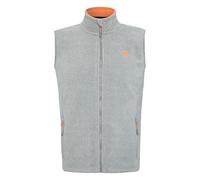 Polo Sylt Gilet in pile con etichetta cucita da uomo Neutral Gray M