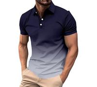 Polo Taglie Forti Uomo T Shirt Deals of The Day Verde Casual Estivo Camicia No Stiro Regular Polo Taglie Forti Bottoni al Colletto Fit Slim Maniche Corte Maglietta Uomo Manica Corta L