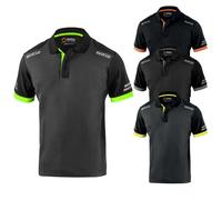Sparco Polo da Lavoro Tecnica da Uomo Traspirante Estiva. Maglia piqué con Spalline rinforzate, Alta visibilità. Modello Toledo. Taglia M