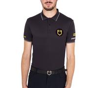 Polo tecnica da uomo slim fit in tessuto tecnico linea Scuderia Equestro