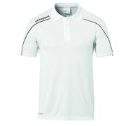 Uhlsport Stream 22 Polo Shirt, Uomo, White/Black (Bianco, Nero), S