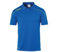 Uhlsport Stream 22 Polo Shirt, Uomo, Blu/Giallo Lime (Azure Blue/Lime Yellow), M