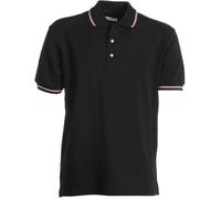 Payper ITALIA Polo Unisex Manica Corta 100% Cotone Piquet con Profilo Tricolore