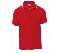 POLO UNISEX PAYPER ITALIA COTONE 100% MANICA CORTA TRICOLORE UOMO DONNA