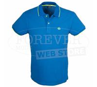 Baci & Abbracci Polo uomo BAM2428 – logo ricamato e stampato fluo sul collo