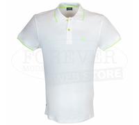 Baci & Abbracci Polo uomo BAM2428 – logo ricamato e stampato fluo sul collo