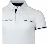 Polo uomo Baci Abbracci con logo ricamato grande e stampa sul collo art BAM2120x