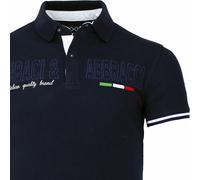 Polo uomo Baci Abbracci con logo ricamato grande e stampa sul collo art BAM2120x
