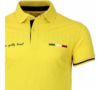 Polo uomo Baci Abbracci con logo ricamato grande e stampa sul collo art BAM2120x