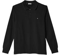 Polo Uomo Caldo Cotone Invernale Manica Lunga Taglie Forti 3XL 4XL 5XL 6X (IT, Testo, 3XL, Regular, Regular, Nero)