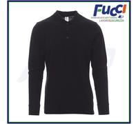 POLO UOMO DA LAVORO MANICA LUNGA CON COLLETTO PAYPER VERONA 100% COTONE PIQUET