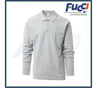 POLO UOMO DA LAVORO MANICA LUNGA CON COLLETTO PAYPER VERONA 100% COTONE PIQUET