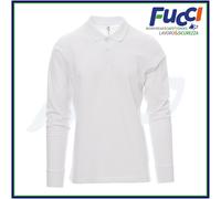 POLO UOMO DA LAVORO MANICA LUNGA CON COLLETTO PAYPER VERONA 100% COTONE PIQUET