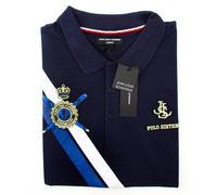 Polo uomo Jean-Louis Scherrer blu navy cotone M