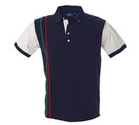 Polo Uomo Jersey Manica Corta New Strasburgo Personalizzabile JRC PS 32214 (Navy, L)