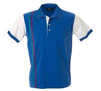 Polo Uomo Jersey Manica Corta New Strasburgo Personalizzabile JRC PS 32214 (Royal, L)