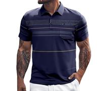 Polo Uomo Manica Corta Firmate, Polo da Uomo Slim Fit Basic Traspirante E Igroscopico Sportiva-T Golf vestibilità Normale Polo da Golf per Affari Maglia Uomo Firmata Magliette Estive Uomo