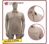 polo uomo manica corta t-shirt cotone TAGLIE FORTI da 2XL a 6XL Re del Mare