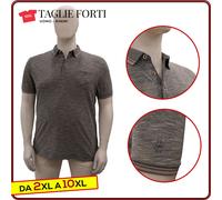 polo uomo manica corta t-shirt cotone TAGLIE FORTI da 2XL a 6XL Re del Mare