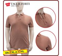 polo uomo manica corta t-shirt cotone TAGLIE FORTI da 2XL a 6XL Re del Mare