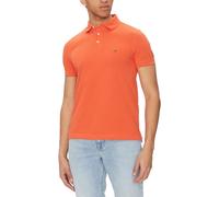 polo uomo maniche corte TOMMY HILFINGER 1985 slim polo cotone Brilliant Orange