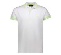 Polo Uomo Mezza/Manica BACI&ABBRACCI 95% Cotone 5% Elastan BAM1421 (L, Bianco)