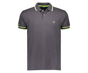 Polo Uomo Mezza/Manica BACI&ABBRACCI 95% Cotone 5% Elastan BAM1421 (Piombo, L)