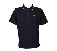 North Sails Polo uomo SG manica corta colletto e bottoni, stampa retro collo e logo
