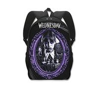 pologmase mercoledì Addams Zaini, Personaggio Cinematografico di Adams Zaino da Stampa, Zaino sulla Spalla Gotica Impermeabile, Regalo per Adolescenti, Ragazzi, Ragazze