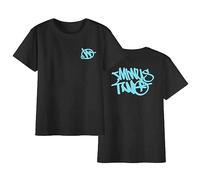 pologmase Y2k Minus-Two T-Shirt da Uomo | Men's Women's Oversize Minus-Two Graffiti Grafica Stampa Girocollo Magliette Retro Street Manica Corta T-Shirt Allentata con Stampa Harajuku Hip Hop