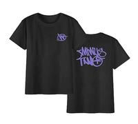 pologmase Y2k Minus-Two T-Shirt da Uomo | Men's Women's Oversize Minus-Two Graffiti Grafica Stampa Girocollo Magliette Retro Street Manica Corta T-Shirt Allentata con Stampa Harajuku Hip Hop