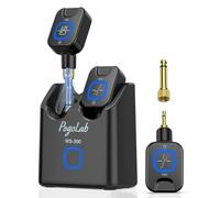 POLOLAB 5.8GHz Sistema Wireless per Chitarra, Trasmettitore e Ricevitore per Basso Elettrico con Custodia di Ricarica, 6 Canali, Latenza <4.6ms, Portata 30m