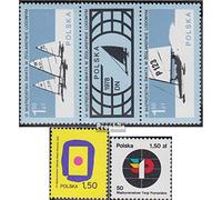 Polonia 2541-2542 Tre Strisce, 2559,2560 (Completa Edizione) MNH ** MNH 1978 Eissegeln, Manifesti, Leale Poznan (Francobolli per i Collezionisti) Navigazione/Navi