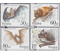 Polonia 3656-3659 (Completa Edizione) MNH ** MNH 1997 Bat (Francobolli per i Collezionisti) Altri mammiferi (Scimmie/Dinosauri/Elefanti...)