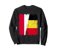 Polonia Belgio Mezza Bandiera Maglia Belga Polacca Felpa