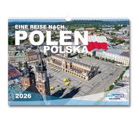 Polonia Calendario 2026 da parete in formato DIN A3, formato orizzontale, da viaggio, con foto di alta qualità, come regalo, viaggi, calendario mensile, città, architettura, vacanze, natura, paesaggio