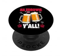 Polonia Na Zdrowie Yall Beer Toast Due tazze Celebrazione PopSockets PopGrip Adesivo