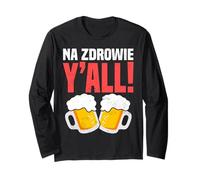 Polonia Na Zdrowie Y'All! Beer Toast Duo Immagine Maglia a Manica