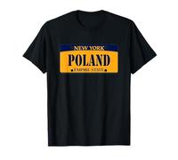 Polonia New York Stile Targa Polish Heritage Maglietta