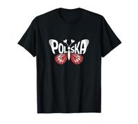 Polonia Polska Farfalla - Bandiera Polacca Colori Souvenir Maglietta