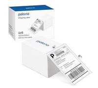 POLONO Etichette Termiche, Etichette Termiche Dirette per Spedizioni 4"x6" (Confezione da 500),Etichette a Modulo Continuo Perforate Compatibili con Stampanti per Etichette, MUNBYN, Rollo, IDPRT SP410