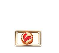 POLOPLAST 100 Mini vassoi monoporzione in plastica Oro Mignon Rettangolare 11x6,7 cm