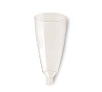 POLOPLAST 20 BIO Bicchieri CALICI FLÛTE 100 CC h. 16 PLA Trasparenti Rigido biodegradabili e compostabili Uni EN13432 smaltiti nel rifiuto Umido - Flute Spumante Champagne Prosecco