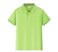 Poloshirt estivo casual a manica corta per ragazzi, basic a maniche corte alla moda per studenti, con scollatura alla moda e traspirante, sport top, studenti di ritorno a scuola, bambini in pura