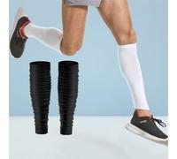 Polpaccera Compressione Coprigambe sportivo a compressione traspirante for la protezione del polpaccio da corsa per Principianti di Giochi Sportivi(Schwarz)