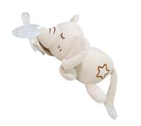 Polpettatore di peluche, supporto per ciucini coccolato, comodo custodia per ciuccio, amico del ciuccio adorabile e adorabile per la doccia per bambini, di età pari o superiore