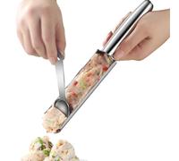 Polpette in acciaio inox macchina per polpette manuale polpette macchina a forma di polpette da cucina polpette Scooping rapido Polpette a forma di polpette in acciaio inox pasta per biscotti polpette
