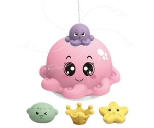 Polpo giocattolo per piscina, fontana elettrica, adorabile e senza perdite | Giocattoli da bagno per bambini, per famiglie, estivi, all'aperto, in cortile, lago, fiume, spiaggia e sport di nuoto