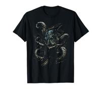Polpo Marino Realistico, tentacoli contorti nello Strappo 3D Maglietta