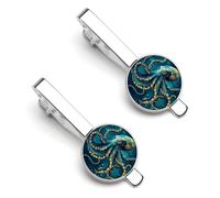Polpo Mostro Cthulhu Divertente Fermacravatta Clip Fermacravatta Clip Fermacravatta Clip Regolare Cravatta Regali Decorativi Per Gli Uomini, 5.5x2.2cm, Metallo